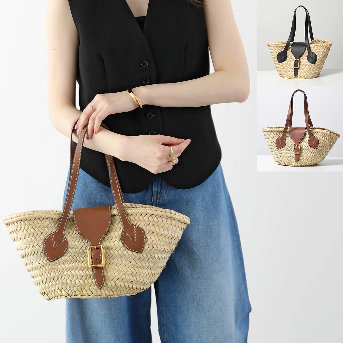 J&M DAVIDSON スモール バスケット SMALL BASKET LSBT-0XX-PLSC レディース かごバッグ ハンドバッグ 鞄 カラー2色