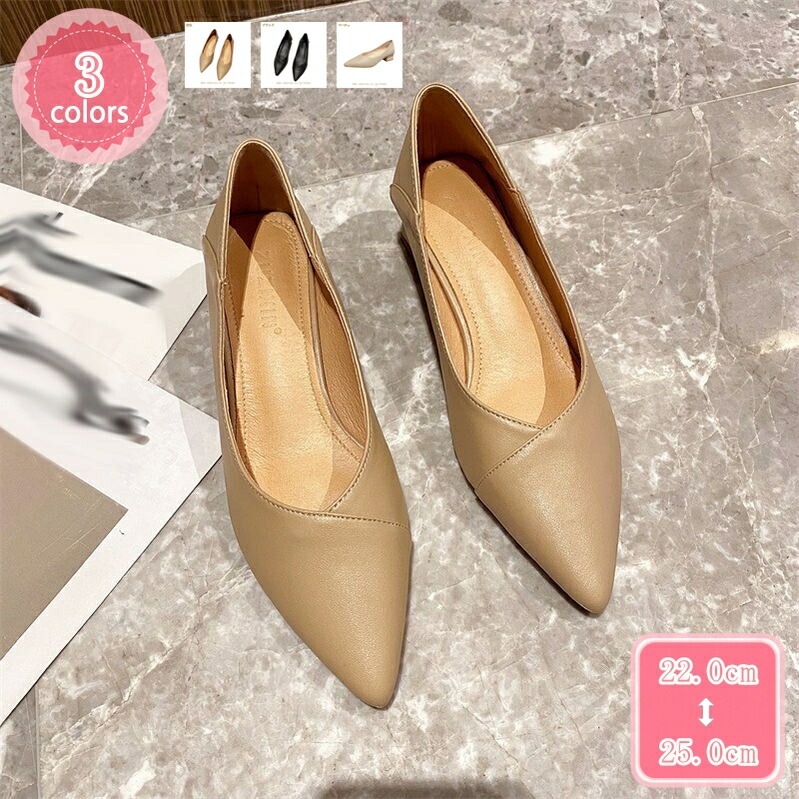 1000円OFFクーポン 4cm 黒 パンプス ポインテッドトゥ スムース調 太ヒール ミドルヒール 厚底 レディース チャンキーヒール 痛くない 通勤用 仕事 ビジネス オフィス 春 夏 秋 疲れな