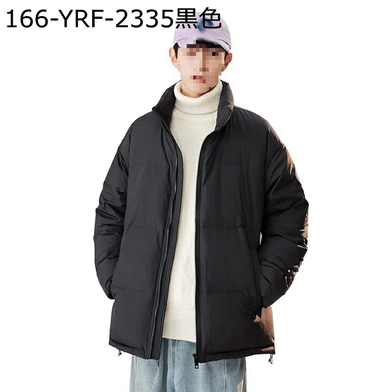 レディース メンズ ダウンジャケット ダウンコート 無地 スタンドカラー ショート丈 ファスナー付き カジュアル シンプル 厚手 ユニセックス 防風性 オフィス 日常 普段着 若者