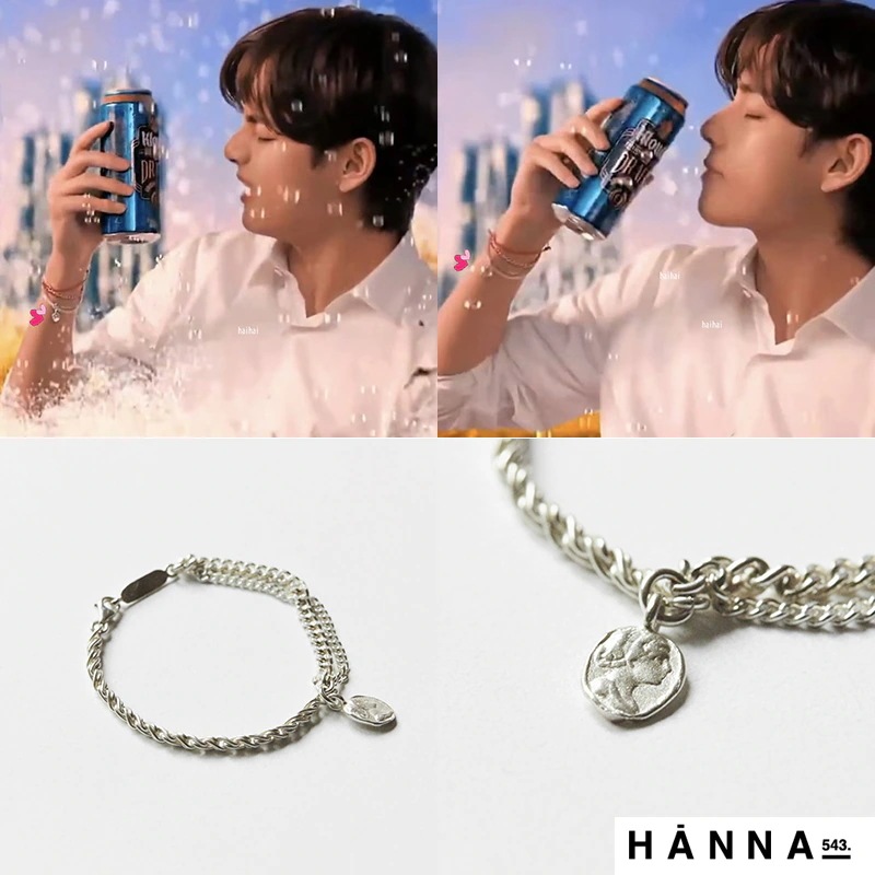 [正規品][BTS V 着用]特典付き/【正規品】B383S Silver bracelet