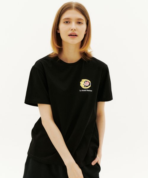 安い購入 Silky T-shirt[BLACK] Short Rouge SKY Tシャツ・カットソー
