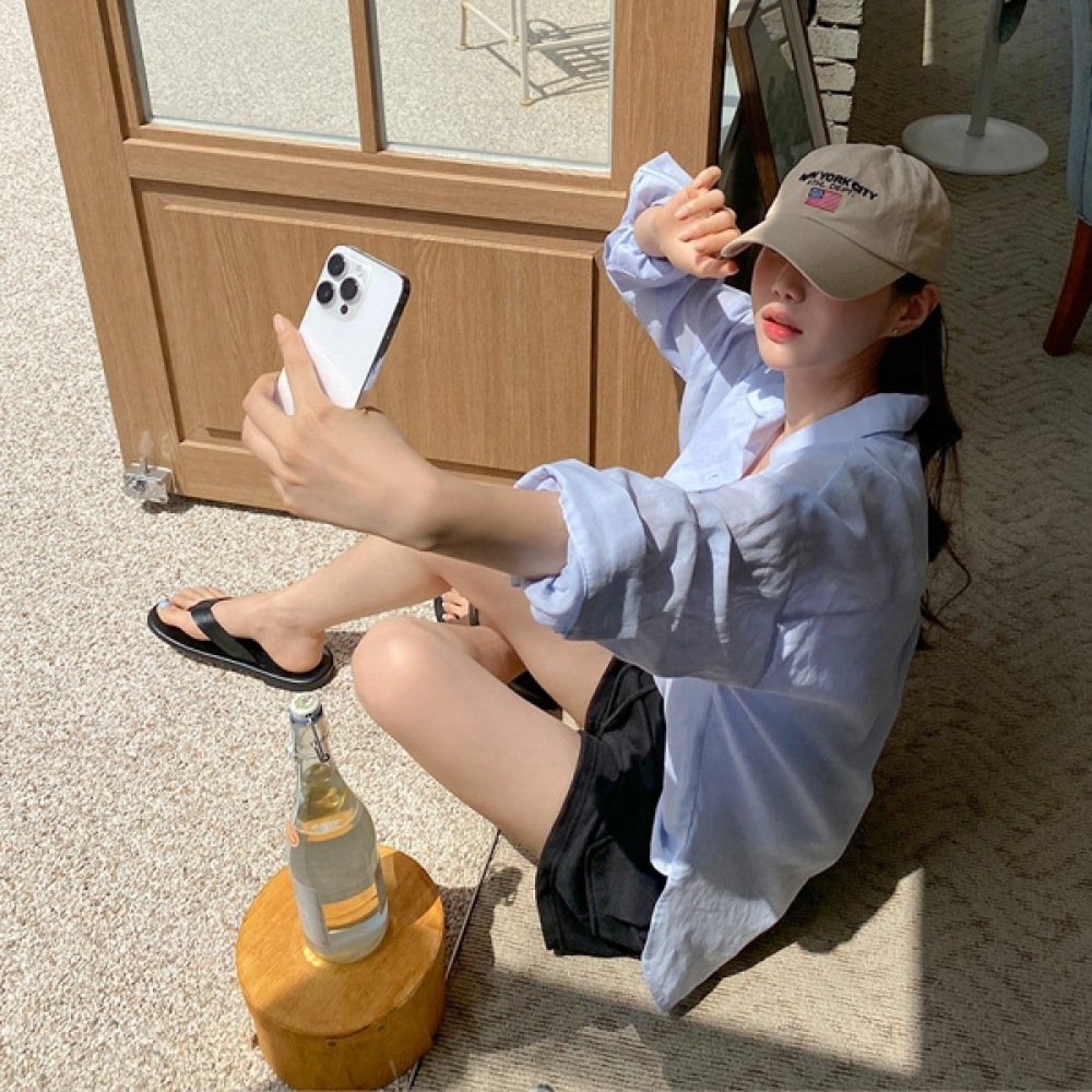 (JSTYLEのイーブレット) イーブレットモリアーリネンアンウォールシャツ JSTYLE