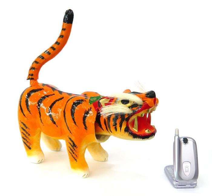 五月人形 L003 職人の手技！張子の虎3号 丁寧に手作りされた張子の寅！ 節句 【新作】【秀光】