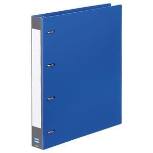 （まとめ） G-Aim Dリングバインダー A4タテ 4穴 280枚収容 背幅40mm ブルー G600-BL 1冊 10セット
