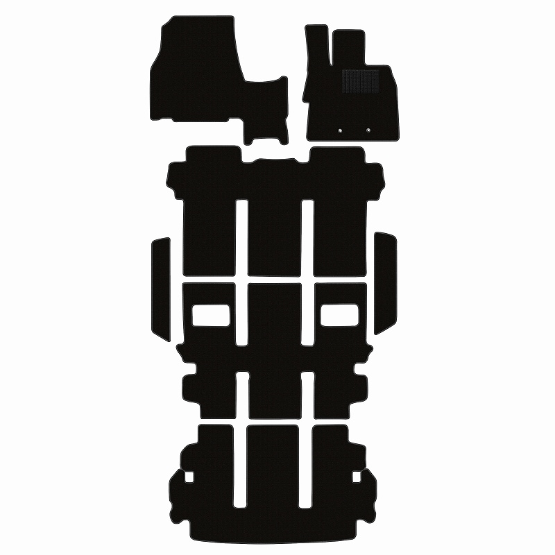 三菱 デリカD5 フロアマット+ステップマット+ ラゲッジマット( トランクマット) [16色から選択]