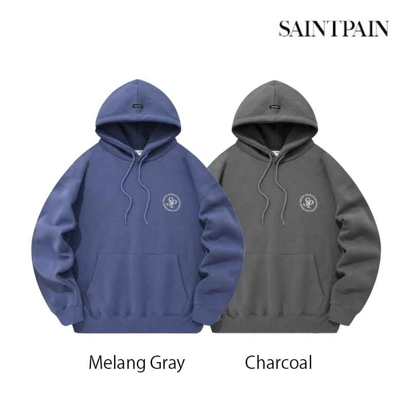 韓国ファッション SP SERIF LOGO HOODー男女兼用