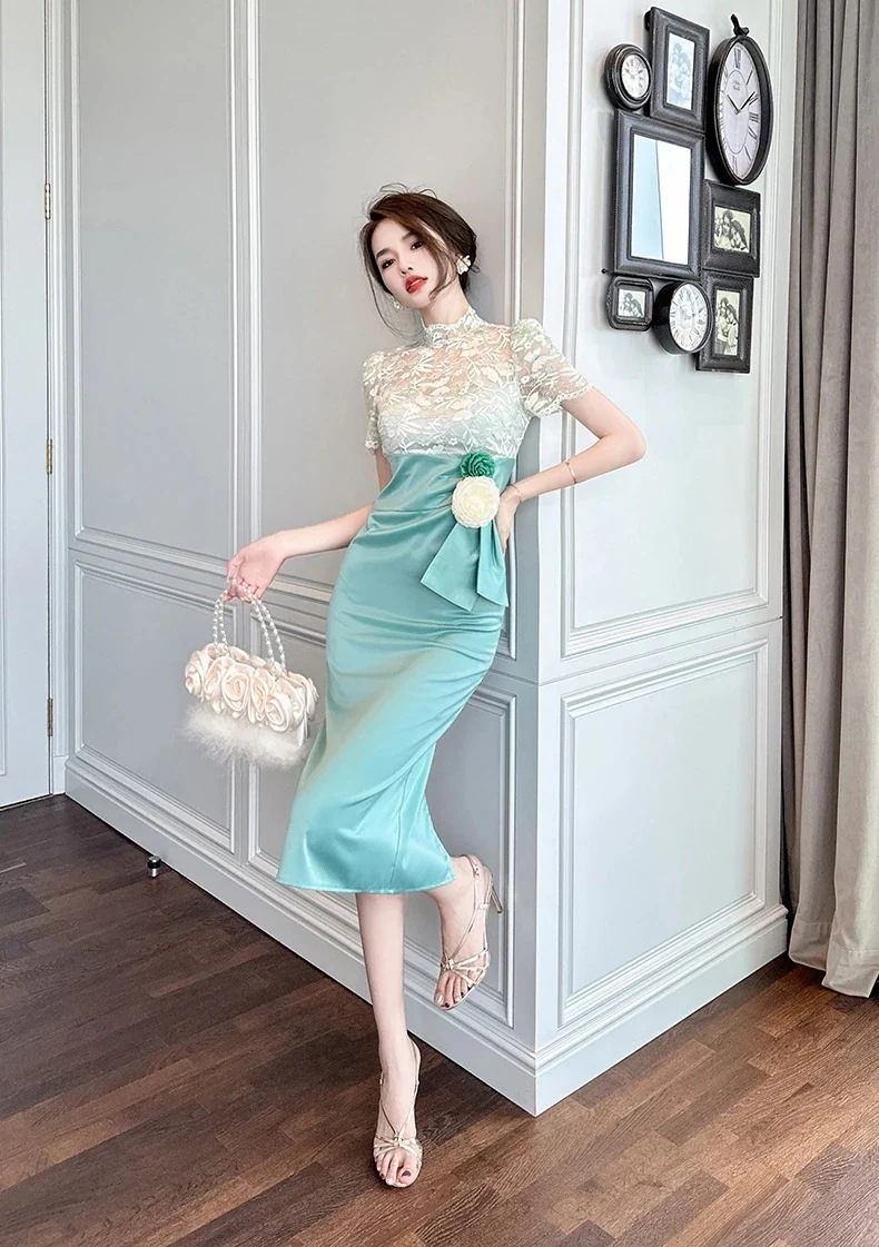 ワンピース フォーマル パーティードレス キャバドレス 着痩せ 大人 チャイナドレス 同窓会 披露宴 卒業式 結婚式 演奏会 ウェディング 成人式 正式 168 二次会 発表会