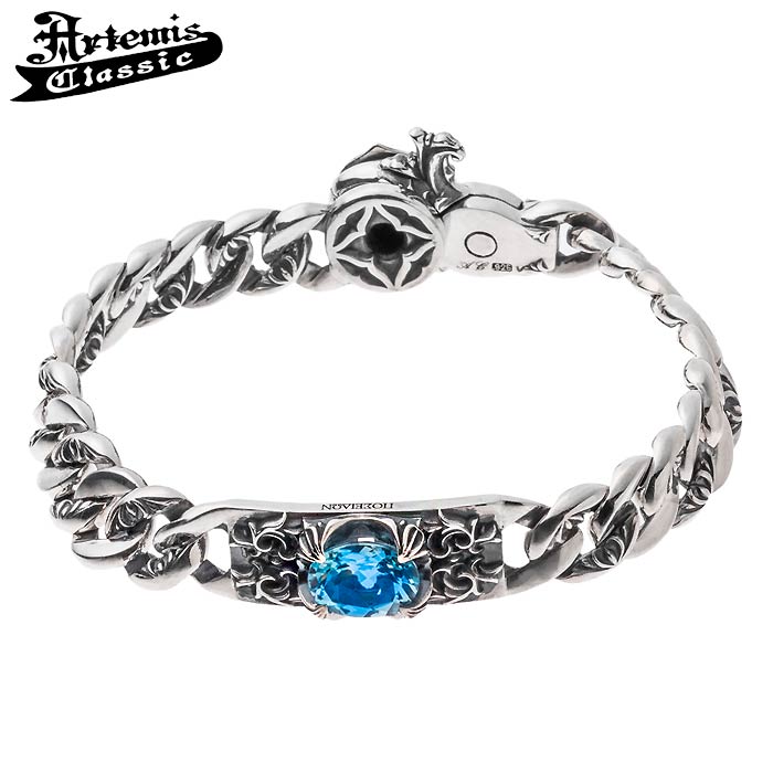 アルテミスクラシック Artemis Classic ポセイドン ID シルバー ブレスレット ブルートパーズ ACB0125