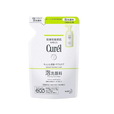 他サイト： キュレル　皮脂トラブルケア　泡洗顔料　つめかえ用【医薬部外品】130ml 【お取り寄せ商品】キャンセル不可の商品画像