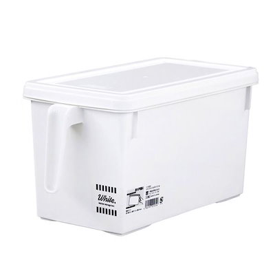 ストックハンドルボックス/収納ケース (ホワイト) 幅15.7×奥行