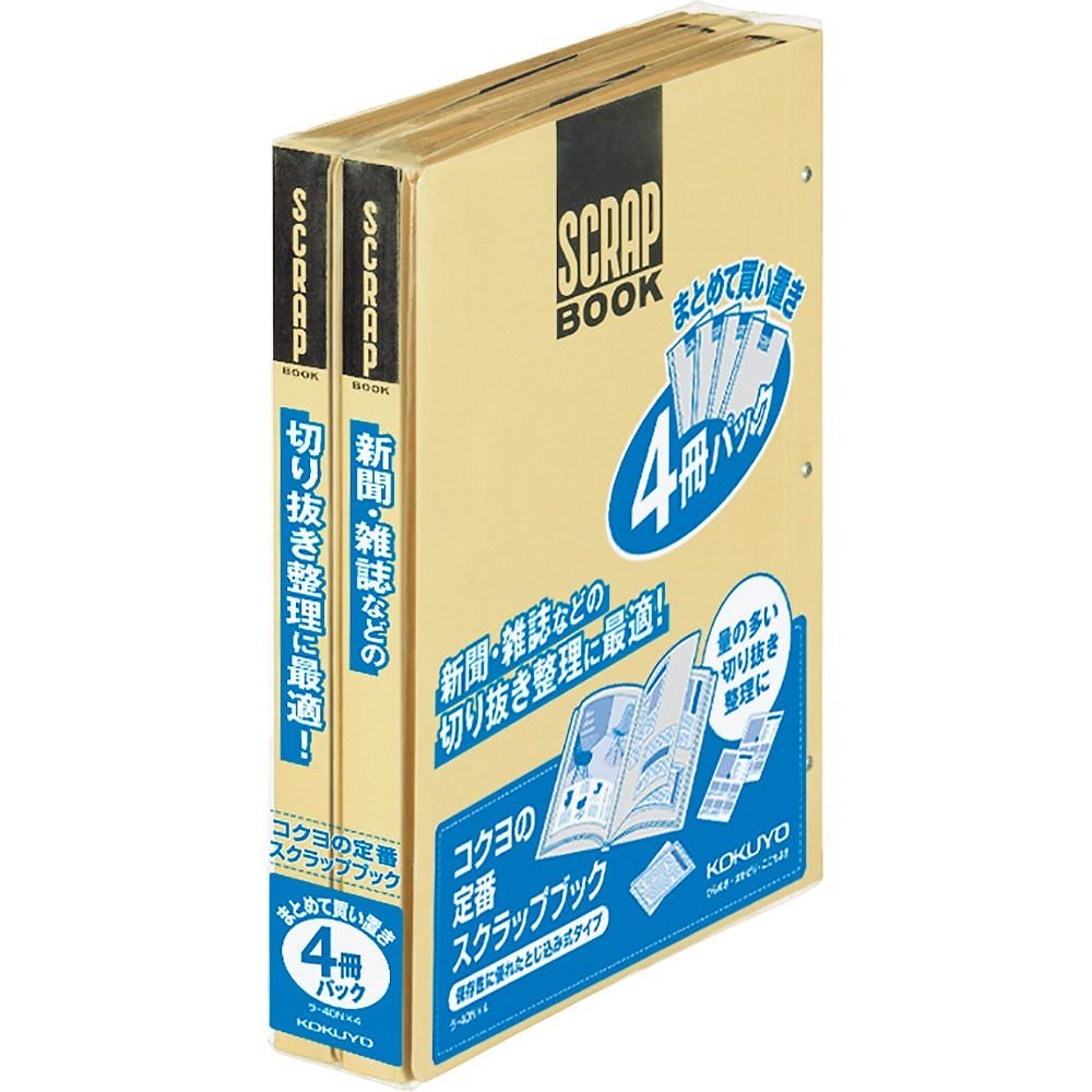 （まとめ買い）スクラップブックD とじ込み式 A4 4冊パック ラ-40NX4 [x3] 6,580円