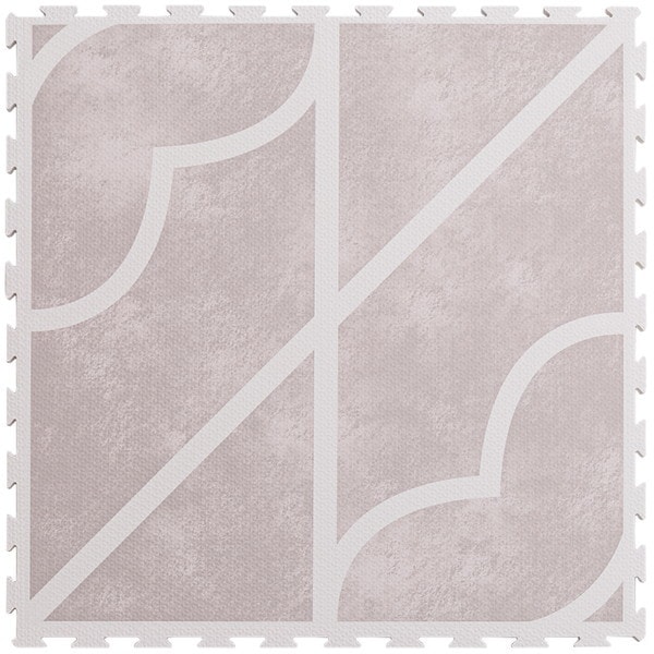 240631831 レトロデザインのジョイントマット キュロス 36枚セット グレー メーカー直送