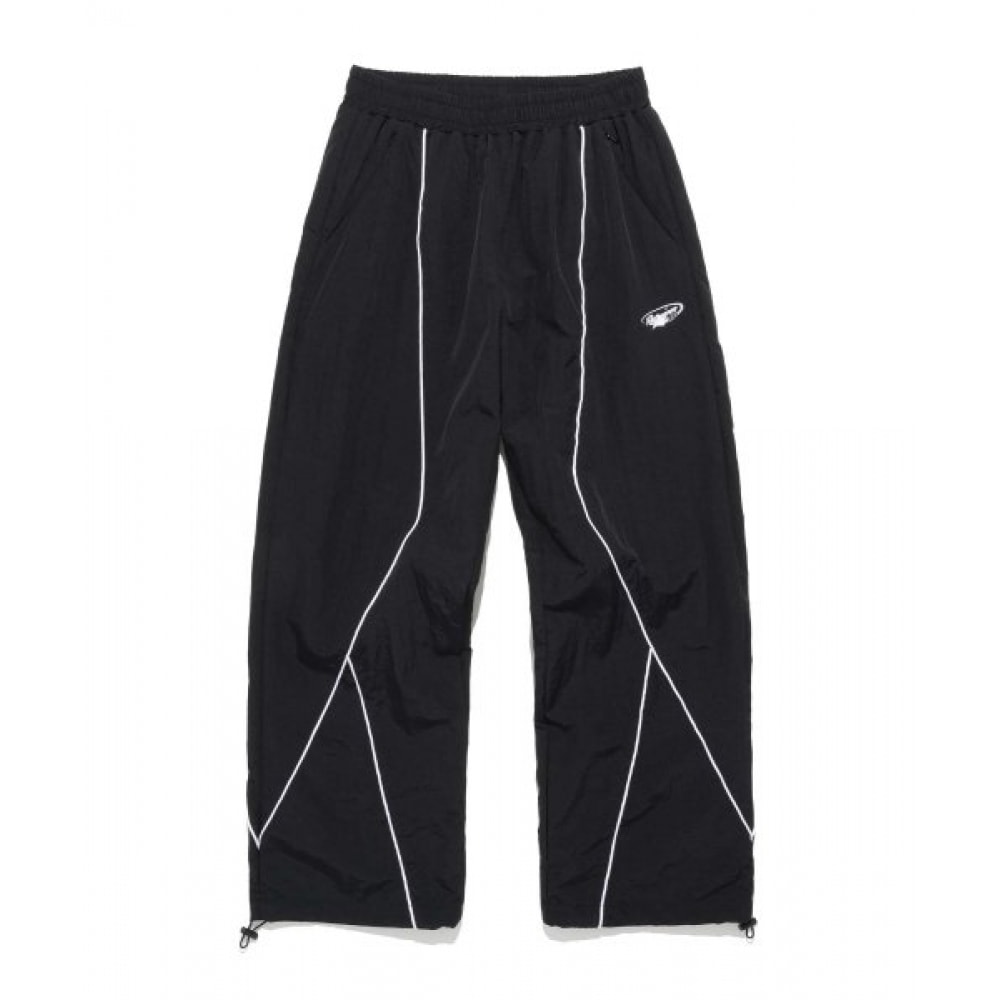 レトリーバークラブホワイトラインナイロンパンツ [ブラック]