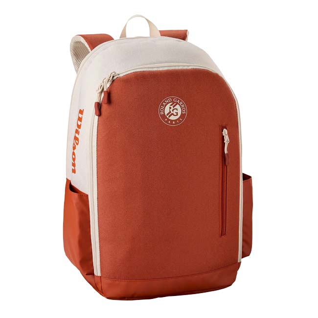 国内未発売モデル ラケット収納可 ウィルソン(Wilson) 2025 RG TEAM チーム バックパック リュックサック ローランギャロス WR8045501001 クリーム×クレー