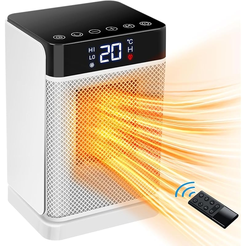 【国内即発】セラミックヒーター 小型 セラミックファンヒーター 小型 電気ストーブ 【人感センサー 自動ON/OFF 2秒速暖】5つモード調整 タイマー機能 自動首振り ECO知能恒温 節電対策 LE