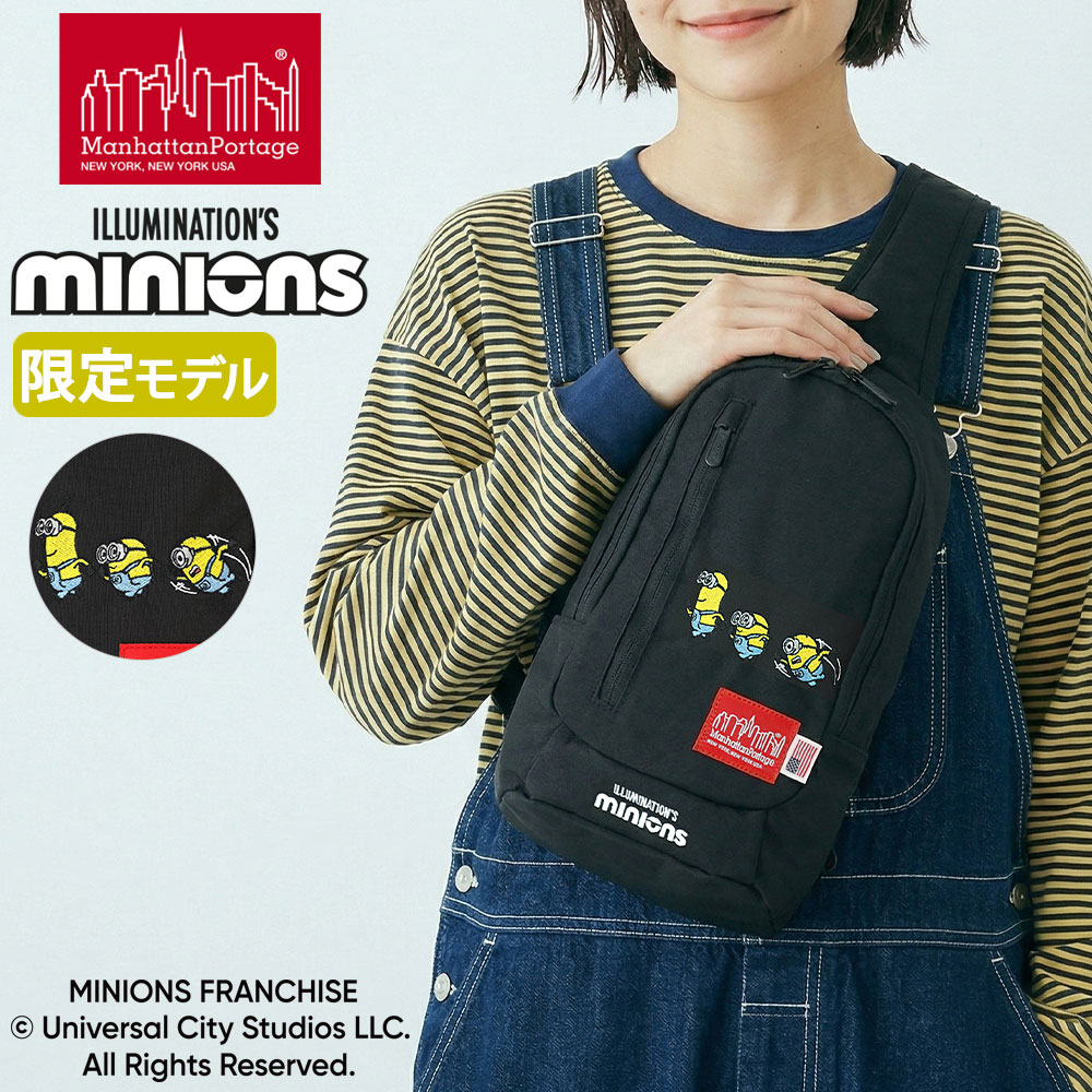 日本正規品 ボディバッグ A5 バッグ 限定 コラボ ミニオンズ MINIONS Little Italy Crossbody Bag 500D CORDURA MP1927MNOS