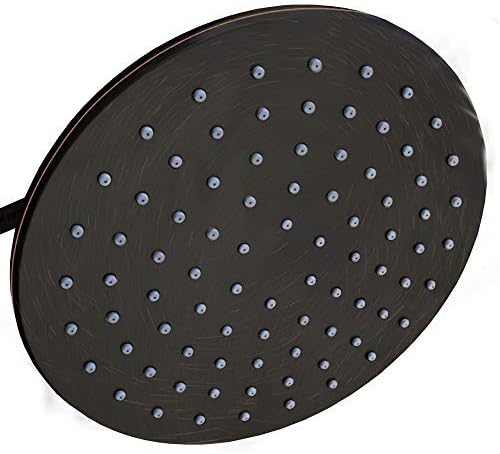 ShowerMaxxラグジュアリースパシリーズ:ブロンズレインシャワーヘッド 9インチラウンドレインシャワーヘッド 360傾斜 MAXX 快適で優雅なレインフォールを体験 (オイルラブドブロンズ)
