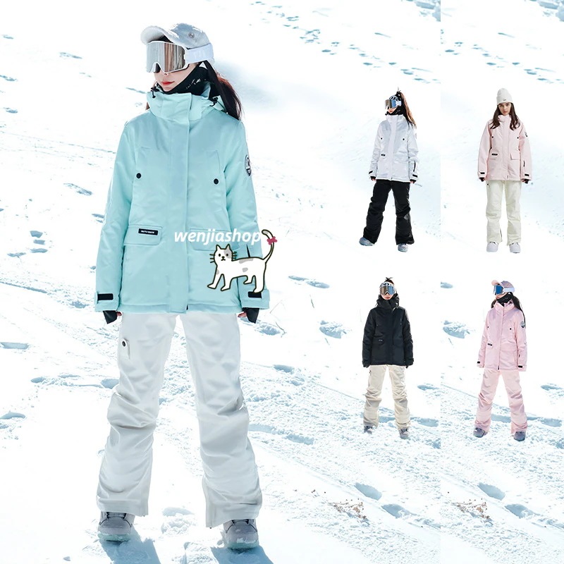 スノーボードウェア 上下セット メンズ レディース 男女兼用 ズボン ロングパンツ ジャケット アウター スノボウェア スノーウェア スキーウェア スノボーウェア 韓国風 防風 防水 防寒