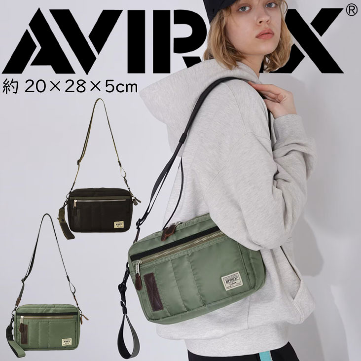 AVIREX アヴィレックス アビレックス ショルダーバッグ ナイロンバッグシリーズ MA-1 ポーチ フライト タグ ナイロン ボックス ポリエステル綿 小物 783-4976009 7834976