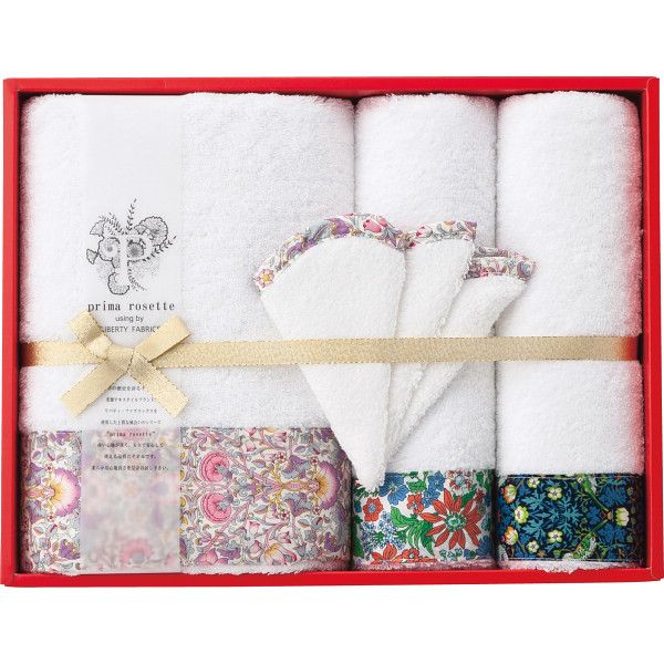 プリマロゼッタ バス/フェイスタオル/ミニハンカチセット G-B