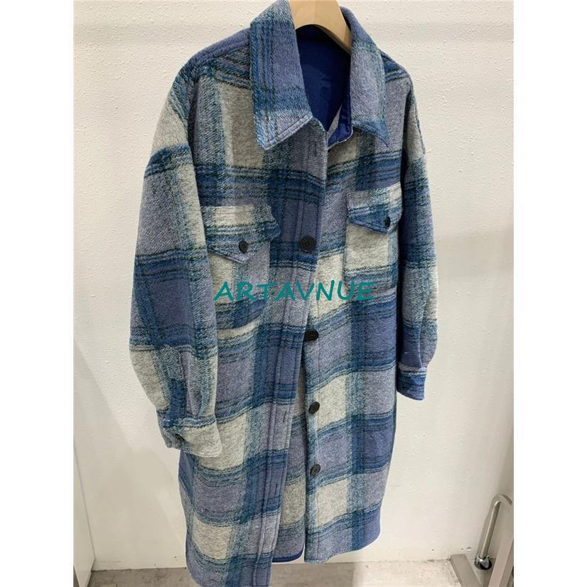 ロング丈シャツ アウター コート レディース ブロックチェック 長袖 ロング チェック柄 大きいサイズ 羽織り