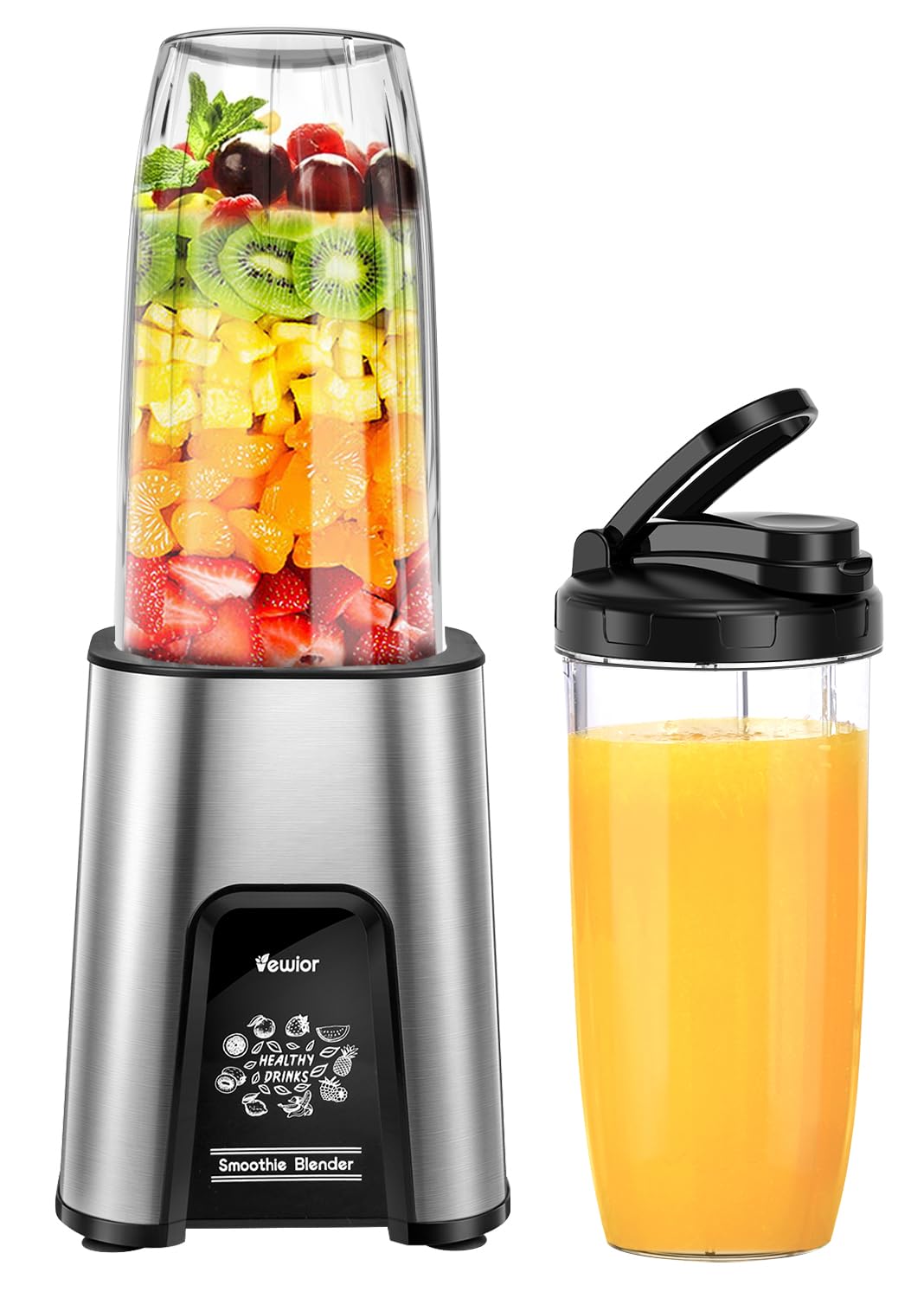 ジューサー ミキサー【1台多役・850W ハイパワー ·790ML大容量】VEWIOR ブレンダー 氷も砕ける スムージー/野菜/果物/ジュース/コーヒーミル/離乳食用/ミルクセーキ ボトル790ml