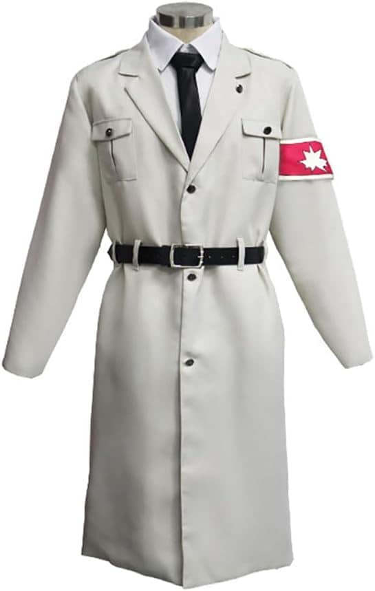 進撃の巨人 コスプレ 最終季 マーレ 軍 カルヴィ 将校 軍服 制服 コート コスプレ 衣装 四点セット