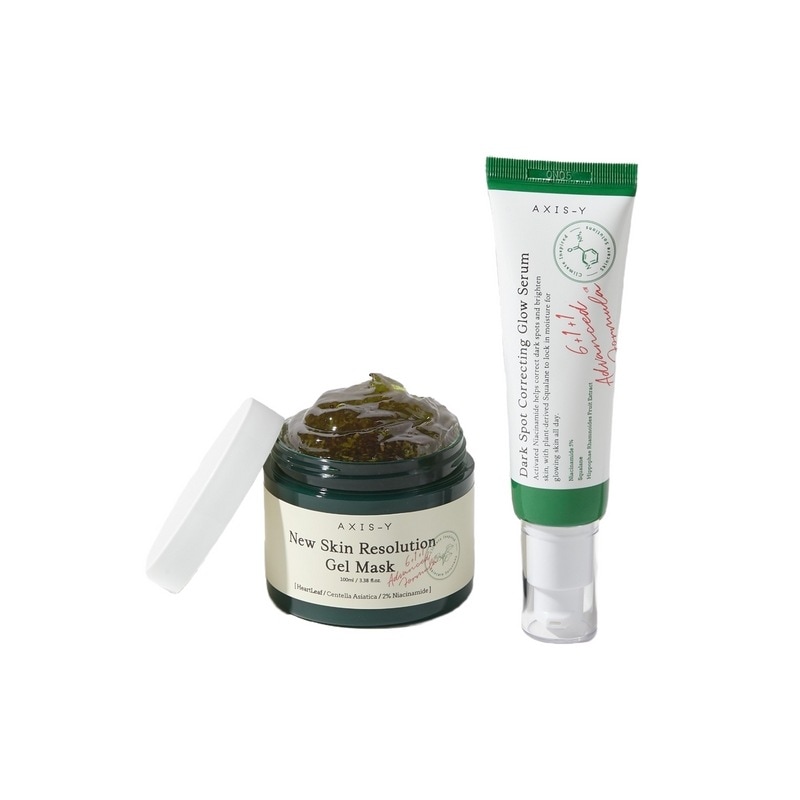 エクシスワイグロー2種セット - ホームスパレリーフジェルマスク＆ジャブティケアグローセラム