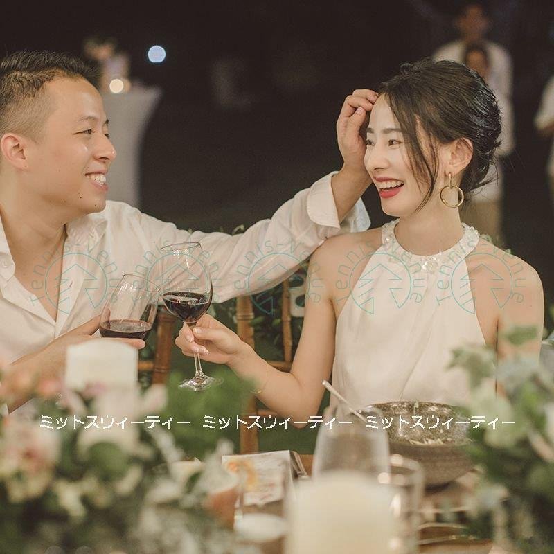 ウェディングドレス ロングドレス 結婚式 旅行挙式 ウエディングドレス 二次会 花嫁 前撮り ホルタ 11,734円