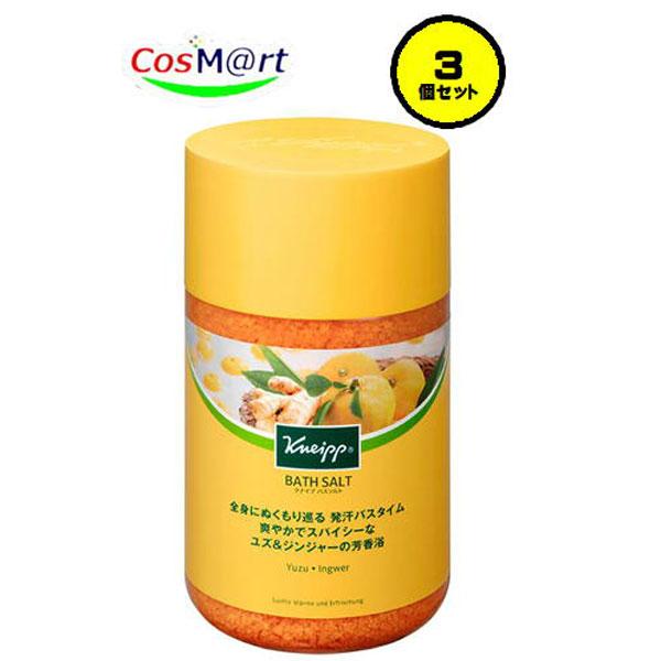 【3個セット】【クナイプジャパン】クナイプ バスソルト ユズ＆ジンジャーの香り 850g【KNEIPP】(4580294850766-3）
