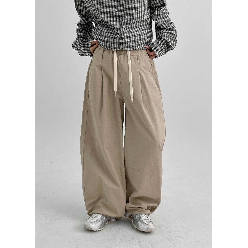 ブラックアップ [春新品] [MADE] ルアツーウェイバルーンサマーコットンパンツ