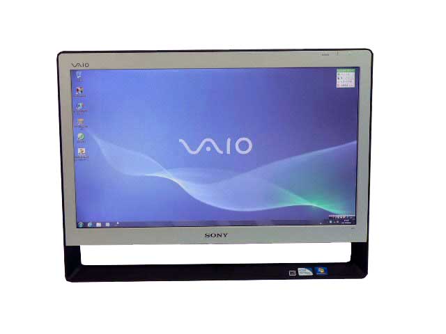 SONY デスクトップパソコン 中古パソコン VPCJ136FJ シルバー デスクトップ 一体型 本体 Windows7 Pentium DVD 4GB/500GB 送料無料 中古