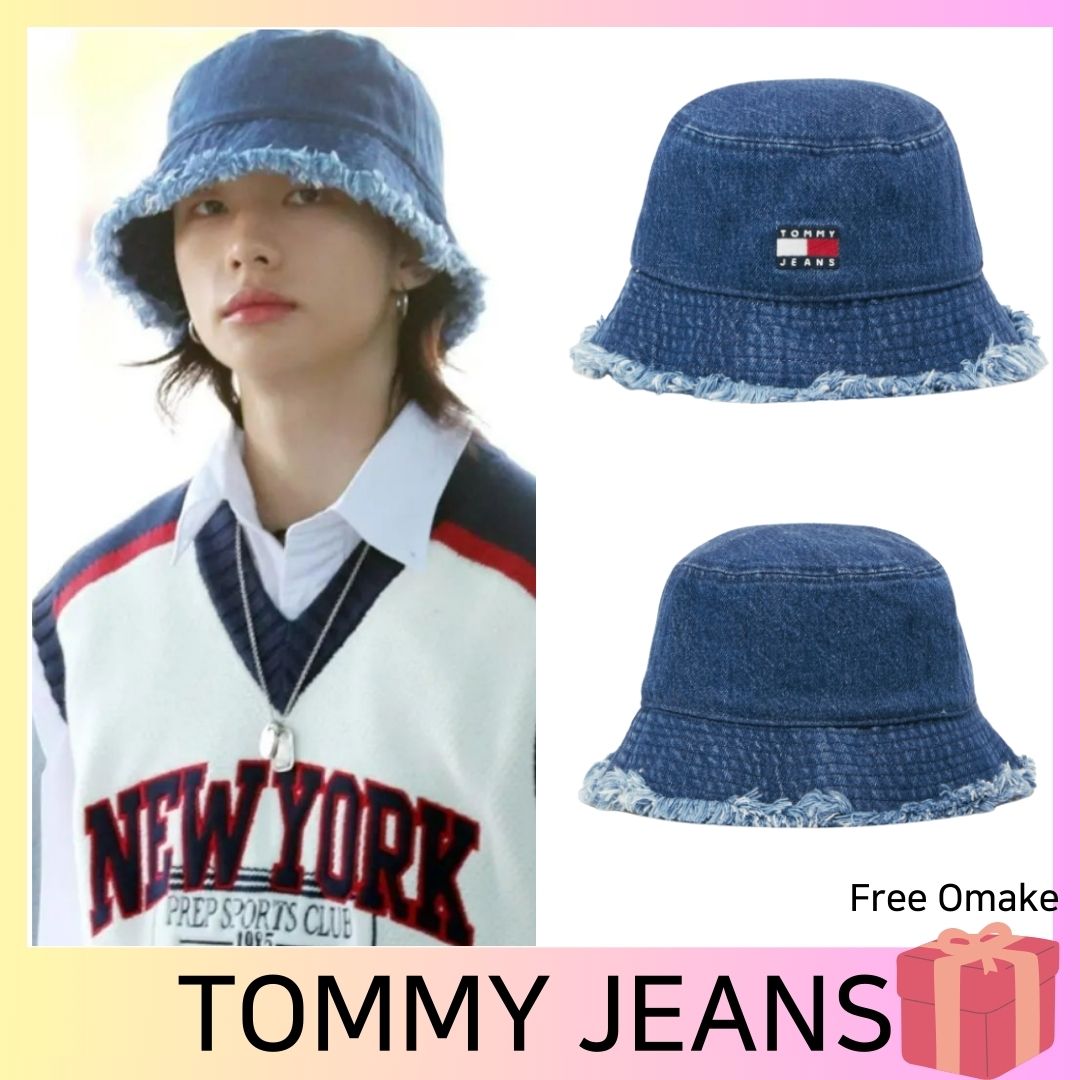 [STRAYKIDS ヒョンジン 着用] ヘリテージ フリンジ デニム バケットハット男女共用 + FREE OMAKE キャップ 韓国 帽子 キャップ キャップ 帽子 SKZ