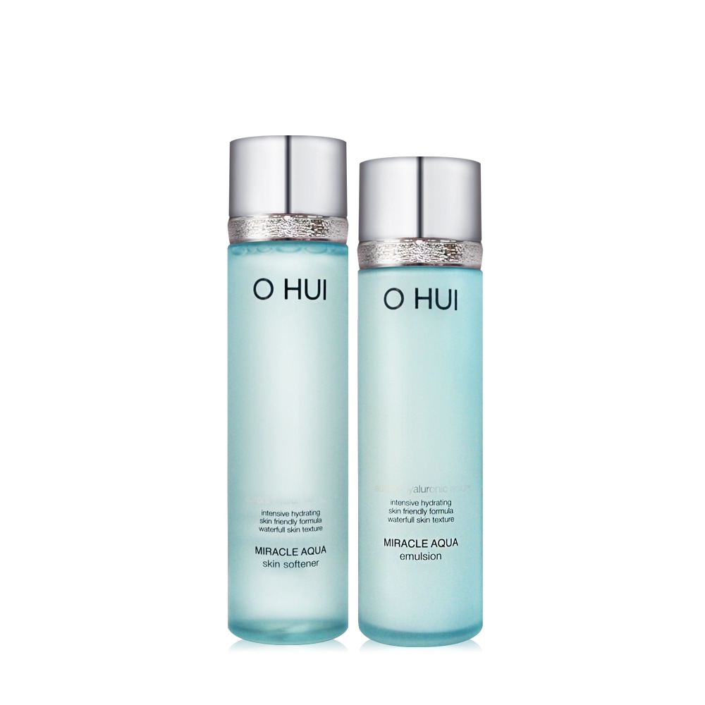 [O HUI] オフィ ミラクル (Miracle) アクア (Aqua) 化粧水(toner) 150ml + 乳液(emulsion) 130ml Hydrating 水分 韓国コスメ スキンケア