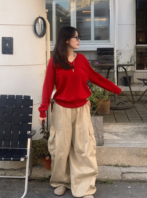 [高クオリティ/フィット保障] リット ストラップ カーゴ ワイド ロング パンツ