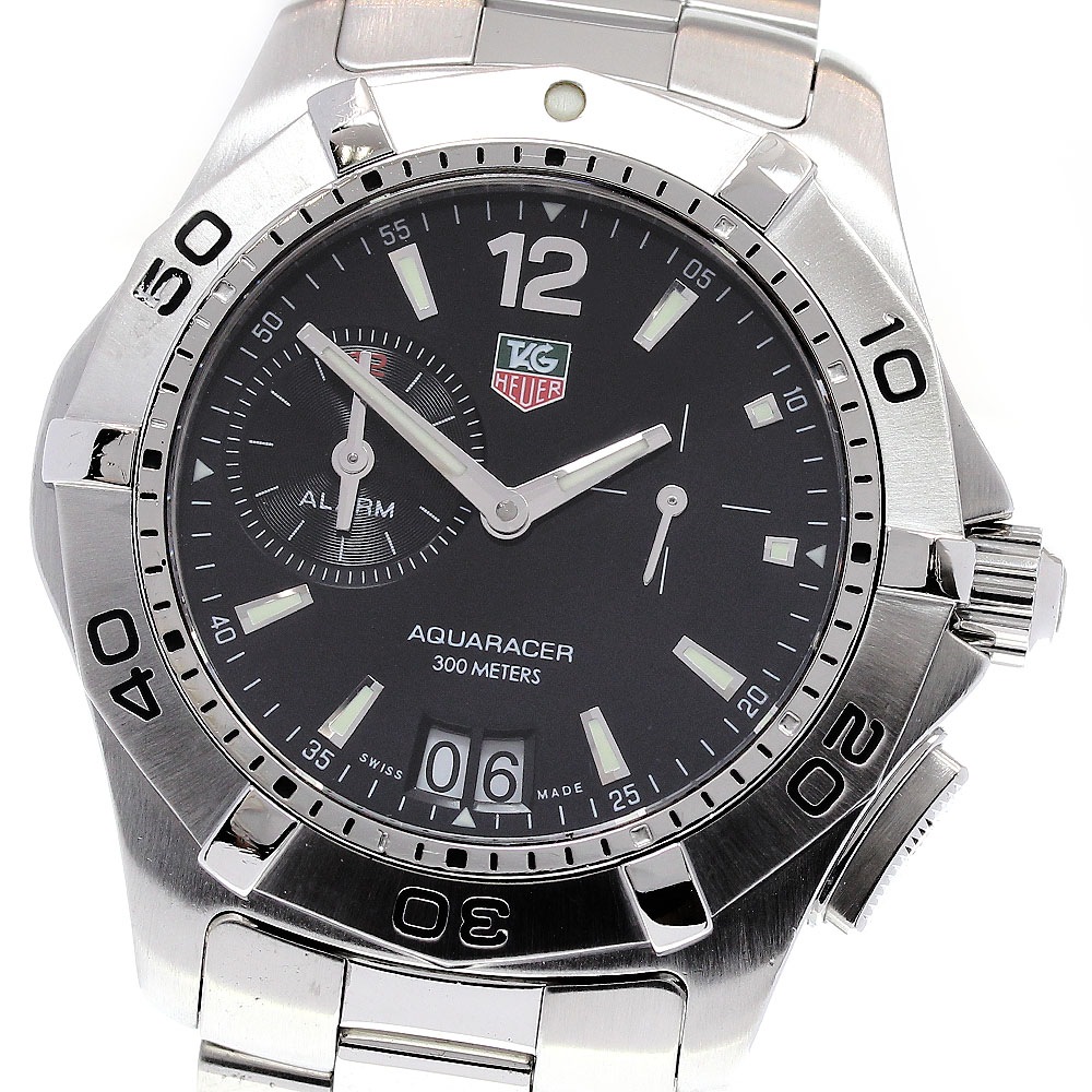 タグホイヤー TAG HEUER WAF111Z アクアレーサー デイト アラーム クォーツ メンズ _831868【中古】 133,400円