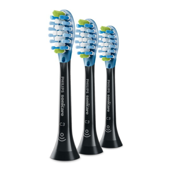 HX9043/96 ブラック ソニッケアー プレミアムクリーンブラシヘッド レギュラー [電動歯ブラシ用替えブラシ3本]