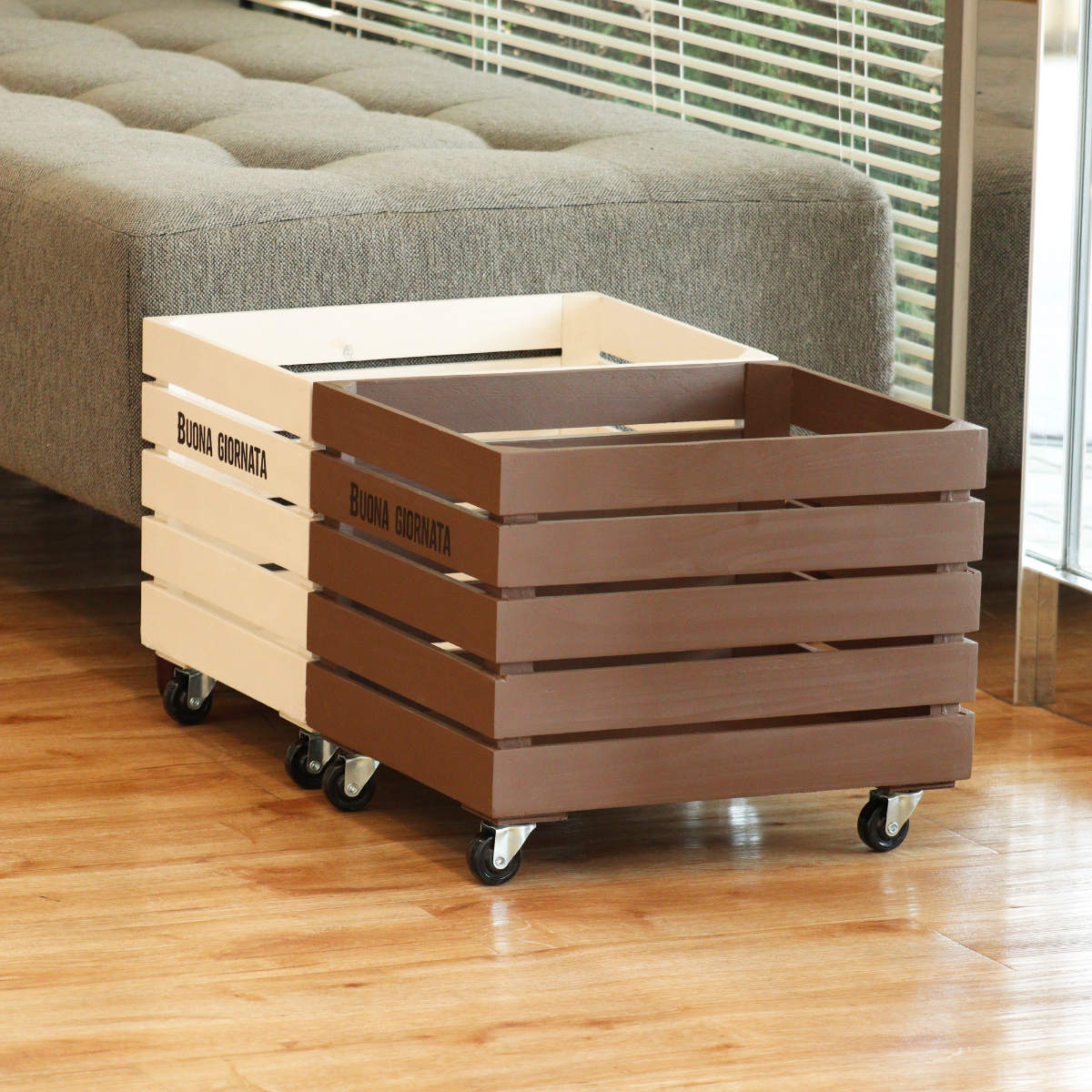 収納ボックス ボナブル コンテナカート ガーデニング 収納 ボックス 収納ケース 木箱 ケース 花台 木製 プランターカバー 植木鉢カバー 小物入れ 小物ケース 植木鉢 プランター カバー 5,322円