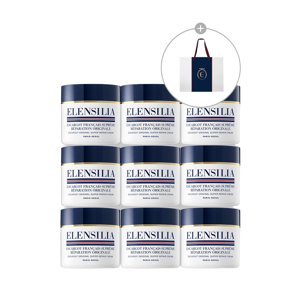 肌のキメを改善し臨床完了保湿持続100時間スーパーカタツムリクリーム50g 9個+ショッピングバッグ1枚