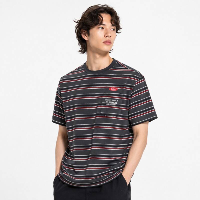 アンブロ クリスピー タスラン ストライプ 半袖Tシャツ UR211CRS59DCH