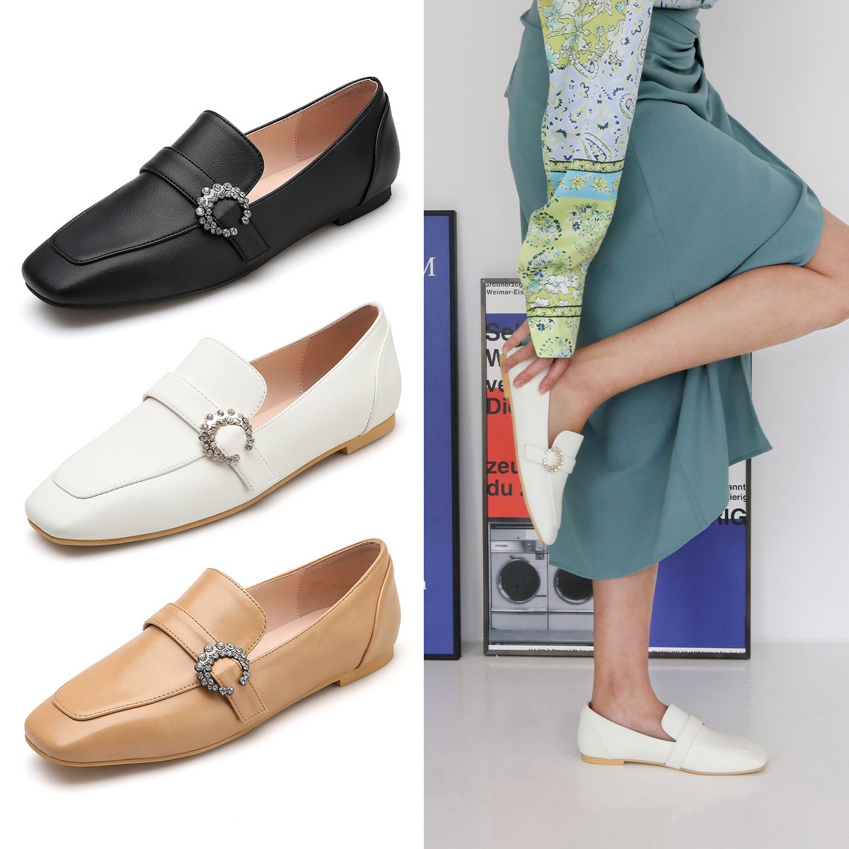 エリザベート シルバー ローファー EL22801