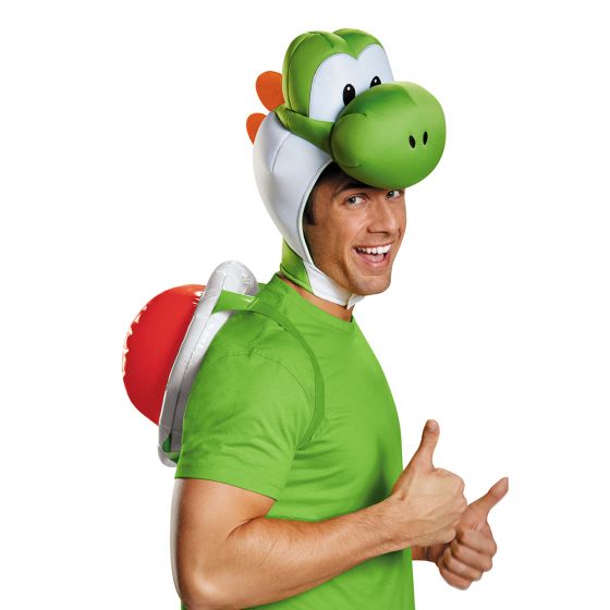ヨッシー ハロウィン コスプレ スーパーマリオ　 ヨッシー ヘッドピース インフレータブルシェル 甲羅　大人用　85227AD