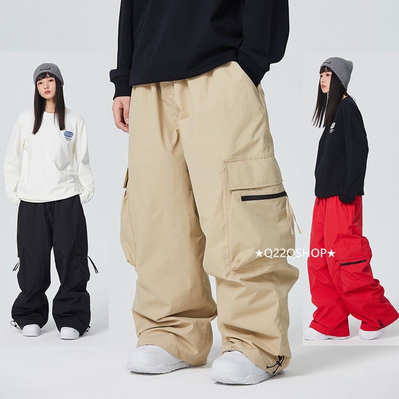 スノボウェア 2024 2025 単品パンツ メンズ レディース ズボン ゆったり ボトムス ウィンタースポーツ スノーボードウェア スキーウェア スノーウェア スノボーウェア 防水防寒着韓国風