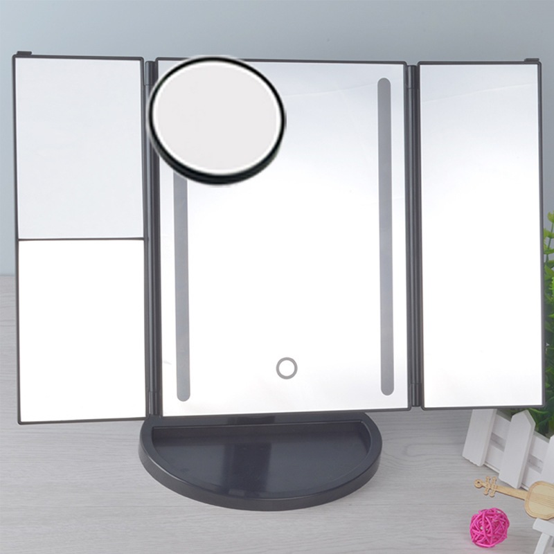 Ledミラデスクトップeコマース热い贩売スタイル无极調光三つ折りミラーledミラデスクトップ家庭用 5,064円