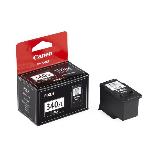 (まとめ) キヤノン Canon FINEカートリッジ BC-340XL ブラック 大容量 5211B001 1個 (×10セット)