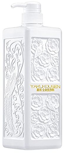 新 薬酵泉 薬用全身洗浄料 生ローヤルゼリー 保湿成分 2種追加配合 1000ML 限定ビッグボトル (白)