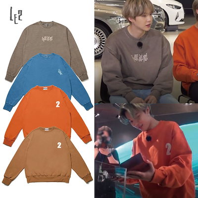 [LE2] BTS 防弾少年団 JIMIN/V 着用 Logo Sweatshirt 2ロゴスウ...のサムネイル