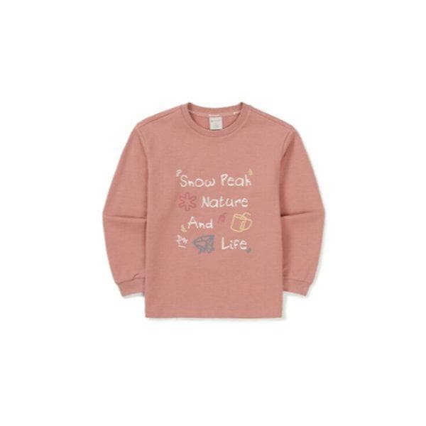 キッズ 落書きグラフィック 長袖Tシャツ BB S25SKFTL80 CO DC OW