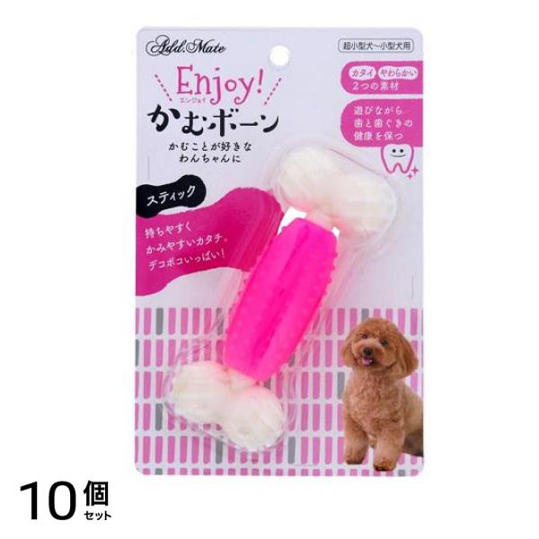 ペティオ 犬用 アドメイト Enjoy!かむボーン スティック 1本入 10個セット 5,429円