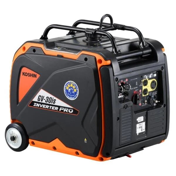 工進 インバーター発電機 ガソリン 定格出力3.0kVA 50/60Hz セルスターター GV-30is KOSHIN
